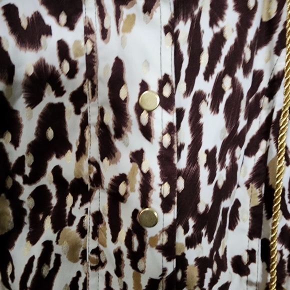 Just B leopard animal print jacket 80's style classy leopard print large y2k - Picture 13 of 15